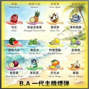 B.A一代電子煙煙彈｜多種水果冰感口味，專用替換式煙彈