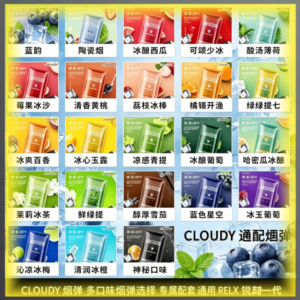 CLOUDY克勞迪煙彈 通用RELX/悅刻一代主機 多種水果冰感風味