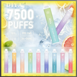 DIYA 叮啞 7500口 拋棄式一次性電子煙 全口味款式