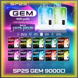 SP2S GEM 9000口一次性電子煙 全口味款式