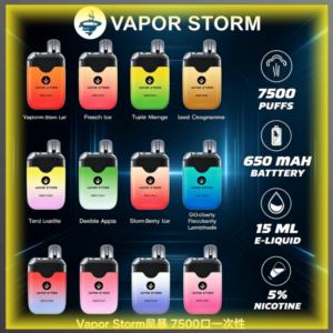 Vapor Storm風暴電子煙 一次性拋棄式7500口 多種水果冰感風味