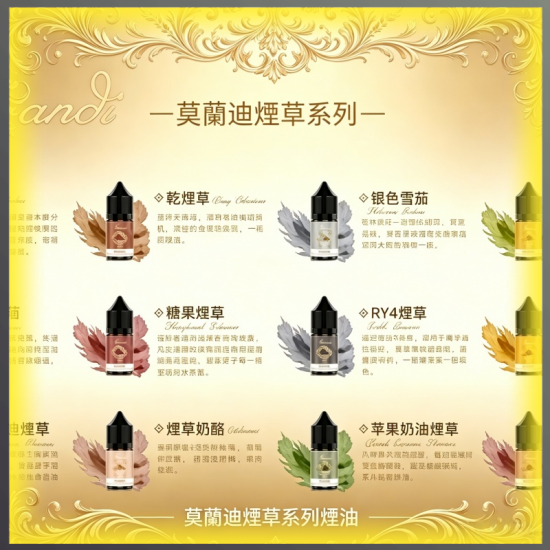 莫蘭迪煙草系列 煙油 電子煙液|高品質進口煙油,台灣熱賣款